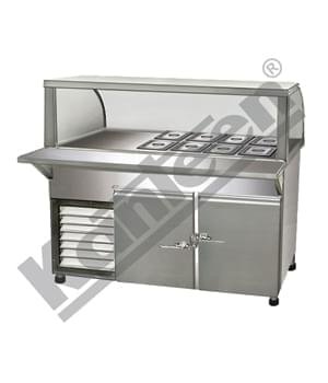 Sandwich Counter with Bend Glass